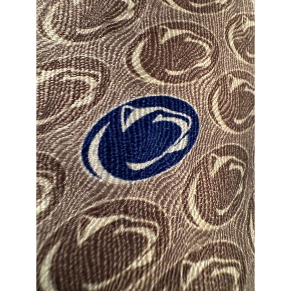 Penn State Nittany Lions RM Sports 100% Silk Tie Made in USA – Tonal Logo – 2000 - Picture 7 of 7
